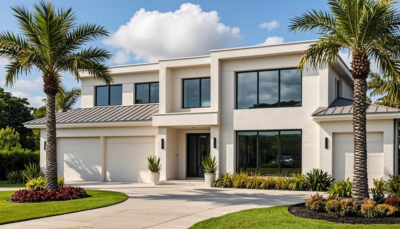 Florida luxury home with impact windows